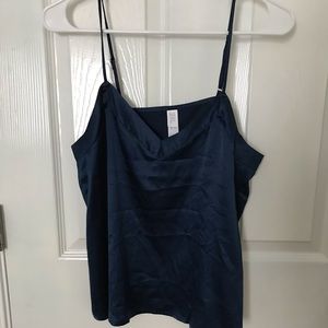 blue camisole